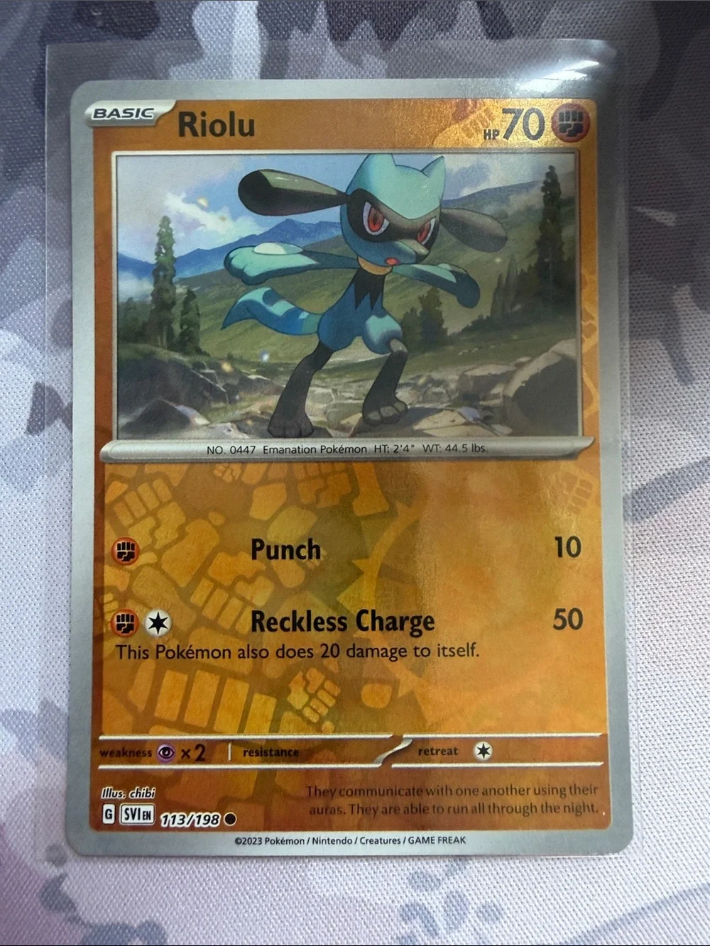 Riolu Lucario Reverse Holo Evolution Pokémon Card Lot TCG ✨5/$25✨